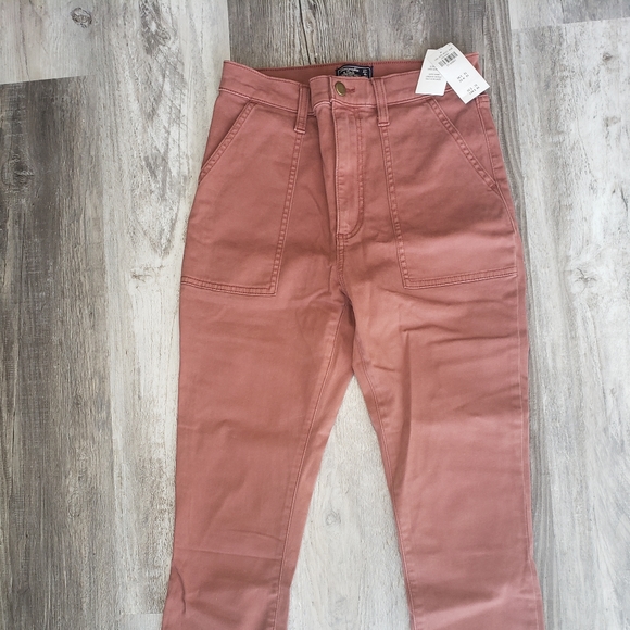 NWT | Abercrombie & Fitch |  Ultra High Rise Super Skinny Ankle Jeans Terracota - Picture 2 of 10